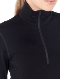 Icebreaker Wmns 260 Tech LS Half Zip / Black - Small