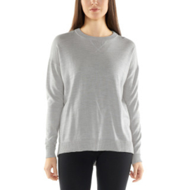 Icebreaker 	Wmns Nova Sweater Sweatshirt / Blizzard HTHR -Small