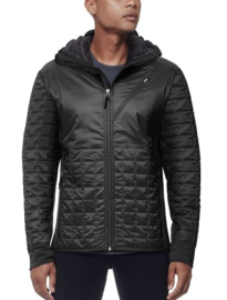 Icebreaker Mens Helix LS Zip Hood / Black -Small