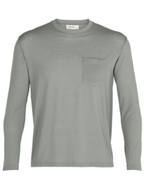 Icebreaker Mens 150 LS Pocket Crewe / Drift - Medium