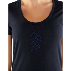 Icebreaker 	Wmns Tech Lite SS Scoop Lancewood  / Midnight Navy -Large