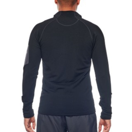 Icebreaker Mens Tracer LS Zip / Black/Monsoon - Large