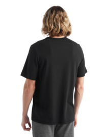 Icebreaker Men Central SS Tee Icebreaker Stack / Black - S-M