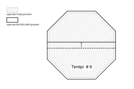 MooseGear grondzeil voor Tentipi 9