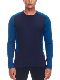 Icebreaker Mens Factor LS Midnight Navy/Largo -XLarge