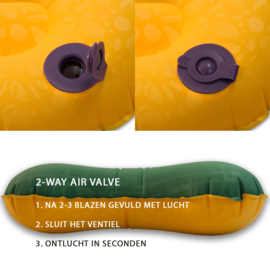 LOWLAND OUTDOOR® PILLOW INFLATABLE - 40CM X 30 CM X 10 CM