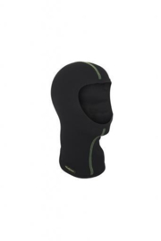 WOOLPOWER LITE Balaclava - zwart (groene stiksels)