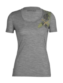 Icebreaker 	Wmns Tech Lite SS Scoop Tee Fabulous Ferns / Metro Hthr - S-M-L-XL