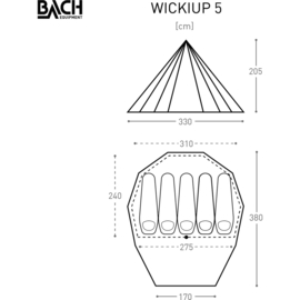 Bach WickiUp 5 inclusief complete binnentent