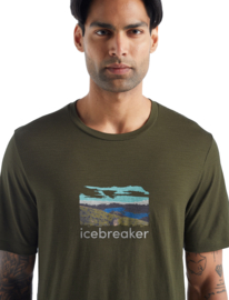 Icebreaker Men Tech Lite Li SS Tee Trailhead / Loden - Small