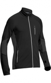 Icebreaker	Mens 200 Atom LS Zip / Black/Monsoon - Small