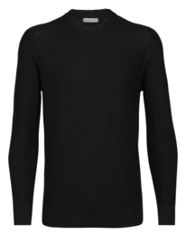 Icebreaker Mens Waypoint Crew Sweater / Black - L-XL