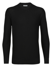 Icebreaker Mens Waypoint Crew Sweater / Black - XLarge