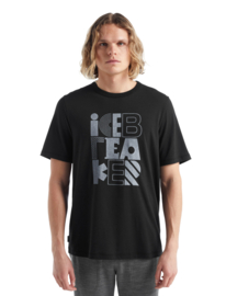 Icebreaker Men Central SS Tee Icebreaker Stack / Black - S-M