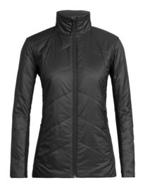 Icebreaker Wmns Helix LS Zip / Black/Jet Hthr - Small