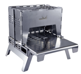 Winnerwell Backpack Stove RVS including Table Board+Bottom Tray