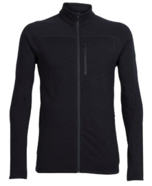 Icebreaker Mens Mt Elliot LS Zip / Black - XLarge