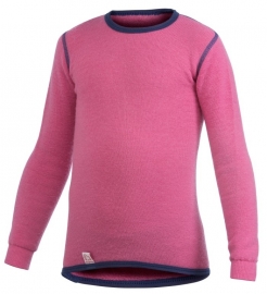 WOOLPOWER Kids Crewneck 200 - blauw- groen - rose