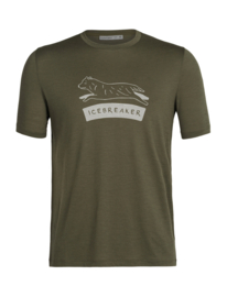 Icebreaker Men Tech Lite Li SS Tee Sheep Dog / Loden - Small