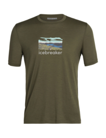 Icebreaker Men Tech Lite Li SS Tee Trailhead / Loden - S-M-L