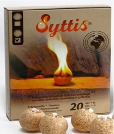 Syttis -  Finse vuuraanmaak bollen -  20 stuks Colar box / lont