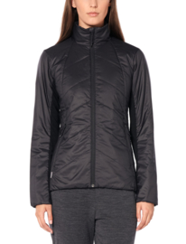 Icebreaker Wmns Helix LS Zip / Black/Jet Hthr - Small