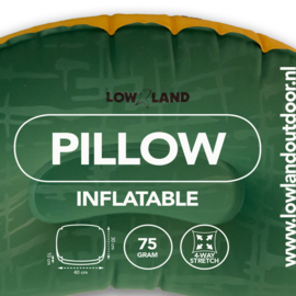 LOWLAND OUTDOOR® PILLOW INFLATABLE - 40CM X 30 CM X 10 CM