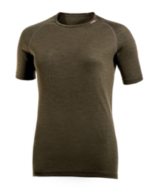 Woolpower Lite | Tee | Black - Pine Green