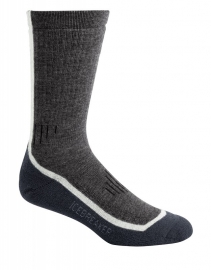 Icebreaker Socks Mountaineer Mid Calf Oil/Silver/Brazil (D) - 35-37