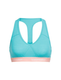 Icebreaker 	Wmns Sprite Racerback Bra / Lagoon/Sorbet - Large