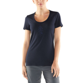 Icebreaker 	Wmns Tech Lite SS Scoop Lancewood  / Midnight Navy -Large