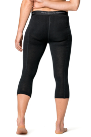 Woolpower Lite | 3/4 Long John's - dames | Black