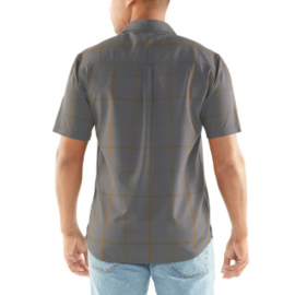 Icebreaker Mens Compass SS Shirt / Thunder/Timberwolf/Tobacco/Plaid - M-L