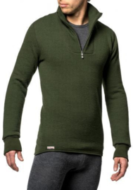 Woolpower 400 | Zip Turtleneck | Black - Dark Navy - Pine Green