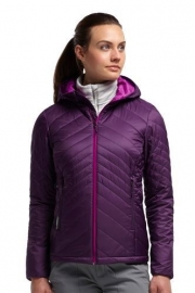 Icebreaker Wmns Helix LS Hood / Vino - Xsmall