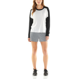 Icebreaker Wmns Kinetica LS Crewe / Snow/Black -Small