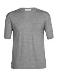 Icebreaker Men Granary SS Pocket Tee / Metro Hthr - Small