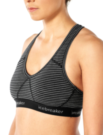 Icebreaker Wmns Sprite Racerback Bra / Gritstone Hthr - M-L-XL