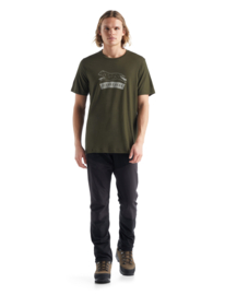 Icebreaker Men Tech Lite Li SS Tee Sheep Dog / Loden - Small