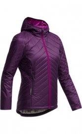 Icebreaker Wmns Helix LS Hood / Vino - Xsmall