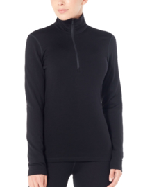 Icebreaker Wmns 260 Tech LS Half Zip / Black - Small