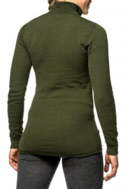 Woolpower 400 | Zip Turtleneck | Black - Dark Navy - Pine Green