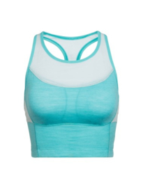 Icebreaker Wmns Meld Zone Long Sport Bra / Lagoon/Dew - Small