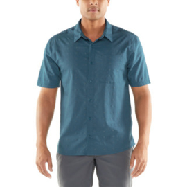 Icebreaker Mens Compass SS Shirt / Thunder/Timberwolf/Dobby - Medium