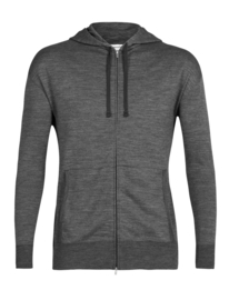 Icebreaker Men Dalston Terry LS Zip Hoodie / Gritstone Hthr - Small