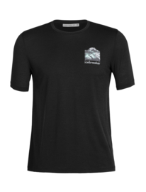 Icebreaker Men Tech Lite Li SS Tee South Alp / Black - Small