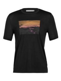 Icebreaker Men Tech Lite Li SS Tee Mountain Mantra / Black - Small