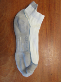 Icebreaker Socks360 Bike/Run Lite Micro White/Ocean/Silver (D) - Small