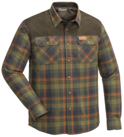 Pinewood M Douglas Shirt / olive/terracotta - M-XL