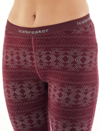 Icebreaker Wmns 250 Vertex Leggings Crystalline /  Redwood - S-M